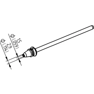 Ersa 0742ED1529H/SB odspájkovací hrot kónický  Dĺžka hrotov 79.25 mm obsah, množstvo obsiahnutého obsahu na objednaný ob