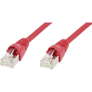 Telegärtner L00004A0056 RJ45 sieťové káble, prepojovacie káble CAT 6A S/FTP 7.50 m červená samozhášavý, s ochranou 1 ks