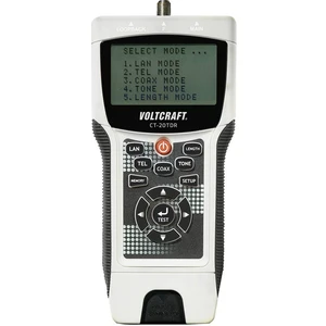 tester káblov VOLTCRAFT CT-20TDR   Určený pre tienené / netienené káble, CAT3, CAT4, CAT5, CAT5E, CAT6, Coax