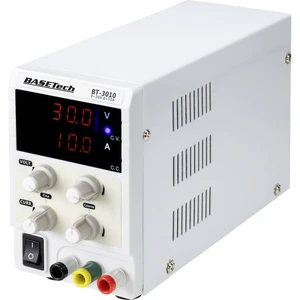 Basetech BT-3010 laboratórny zdroj s nastaviteľným napätím  0 - 30 V/DC 0 - 10 A 300 W zásuvka 4 mm kompaktná forma Poče