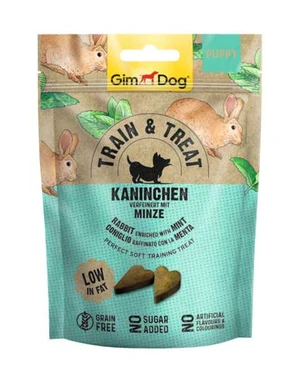 Gimdog Train & Treat Králik s Mätou 125g