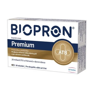 Biopron Premium probiotika a prebiotika při a po užívání antibiotik 30 kapslí