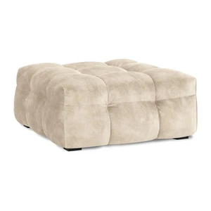 Béžový zamatový puf Windsor & Co Sofas Vesta