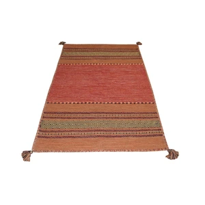 Oranžový bavlnený koberec Webtappeti Antique Kilim, 60 x 90 cm