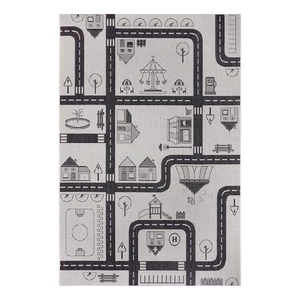 Krémový detský koberec Ragami City, 200 x 290 cm