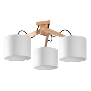 Biele stropné svietidlo Nice Lamps Donna, dĺžka 70 cm