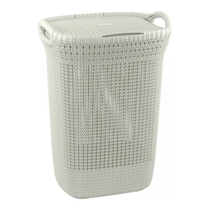 Béžový kôš na bielizeň Curver Knit Hamper, 57 l