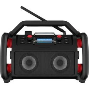 Odolné rádio PerfectPro ROCKPRO, Bluetooth, AUX, DAB+, internetové rádio, FM, Wi-Fi, černá