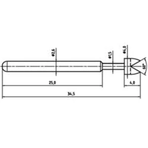 Zkušební hrot PTR 1040-G-1.5N-NI-4.0