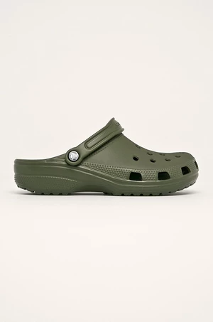 Šľapky Crocs Classic pánske, zelená farba, 10001