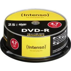 DVD-R 4.7 GB Intenso 4101154, 25 ks, vřeteno