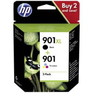 HP Ink 901XL + 901 originál kombinované balení černá, azurová, purppurová, žlutá SD519AE