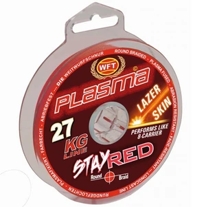 Wft šňůra kg plasma stay red 300 m - 0,10 mm 12 kg