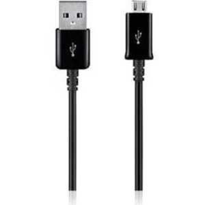 Kabel pro mobilní telefon Samsung ECBDU4EBE, [1x USB zástrčka (M) - 1x microUSB zástrčka], 1.50 m, černá