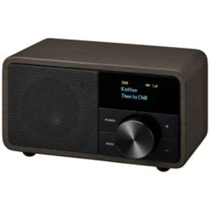 Stolní rádio Sangean Genuine Mini DDR-7, AUX, Bluetooth, tmavě hnědá