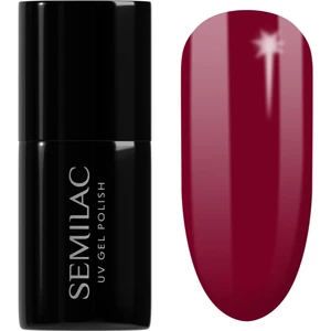 Semilac UV Hybrid Hottie gelový lak na nehty odstín 071 Deep Red 7 ml