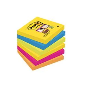 Post post-it samolepící poznámka Super Sticky 6546SR 76 x 76 mm. 6 ks v balení Post-it 6546SR, (š x v) 76 mm x 76 mm, neonově zelená, ultramodrá , ult