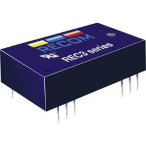 DC/DC měnič Recom REC3-1205SRW/H4/A, vstup 9-18 V/DC, výstup 5 V/DC, 600 mA