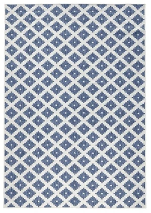 Kusový koberec Twin-Wendeteppiche 103128 blau creme-80x150