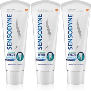 Sensodyne Repair & Protect Extra Fresh zubná pasta na ochranu zubov a ďasien 3 x 75 ml