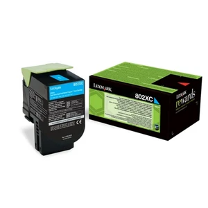 Lexmark 80C2XCE azurový (cyan) originální toner