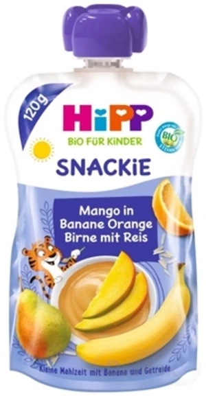 HiPP BIO KINDER Banán Pomaranč Hruška Mango Ryža