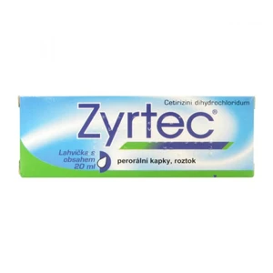 ZYRTEC Kapky, roztok 10 mg 20 ml