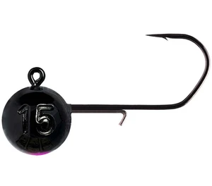 Monkey lures jigová hlavička mnky hook black pink 3 ks 1/0 - 15 g