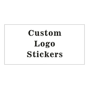 Custom Rectangle Logo Stickers Waterproof Labels Transparent Design Your Own Sticker Favors Boxes Labels, Photos Customization