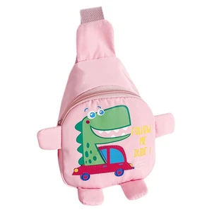 Crossbody Backpack For Kids Cute Dinosaur Cartoon Chest Bag Unisex Travel One Shoulder Backpack For Kids Boys And Girls