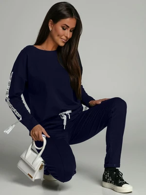 Women's navy blue tracksuit