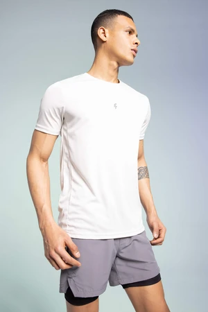 Defacto Fit Slim Fit Crew Neck Printed Sports T-Shirt