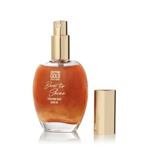 SOSU Dripping Gold Born to Shine Hydratační olej na tělo se třpytkami bronzový 55 ml