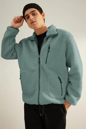 Trendyol Limited Edition Mint Regular Fit Welsoft Plush Coat