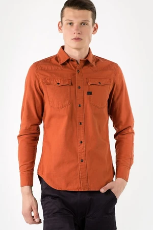 Shirt - G-STAR 3301 pm shirt l/s orange