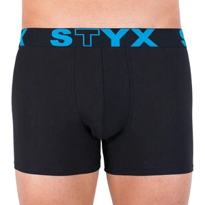 Men's boxers Styx long sports rubber black