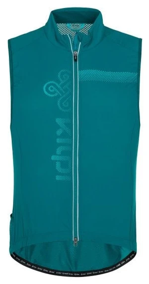 Men's cycling vest KILPI FLOW-M turquoise