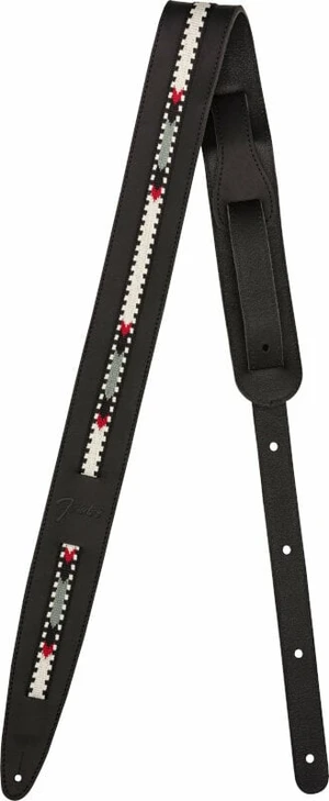 Fender Paramount Acoustic Leather Strap Gitárszíj Black