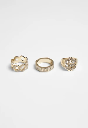 Rings - 3pcs - gold colors