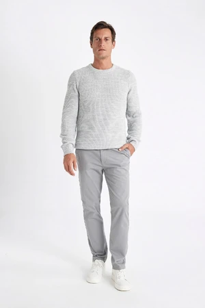 DEFACTO Straight Leg Chino Canvas Trousers