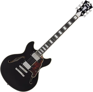 D'Angelico Premier Mini DC Black Flake Gitara semi-akustyczna