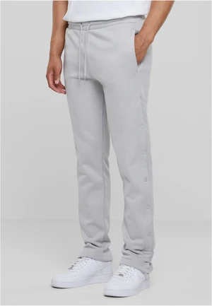 Light asphalt sweatpants with buttons