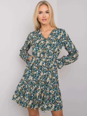 OH BELLA Green Floral Dress