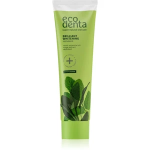 Ecodenta Green Brilliant Whitening bělicí zubní pasta s fluoridem pro svěží dech Mint Oil + Sage Extract 100 ml