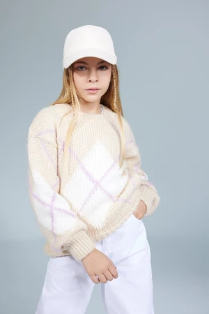 DEFACTO Girl's Crew Neck Sweater