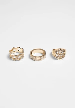 Rings - 3pcs - gold colors