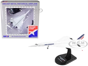 BAC Concorde Passenger Aircraft "Air France" 1/350 Diecast Model Airplane by Postage Stamp