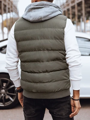 Men's Dark Grey Quilted Dstreet Vest