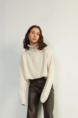 VATKALI Zipper High Collar Sweater