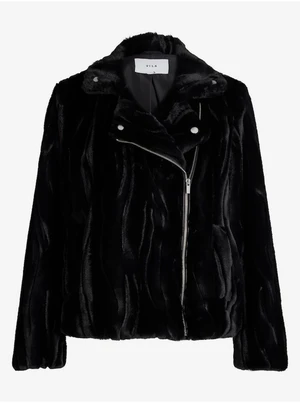 Women's Black Winter Jacket VILA Vifluffy - Women